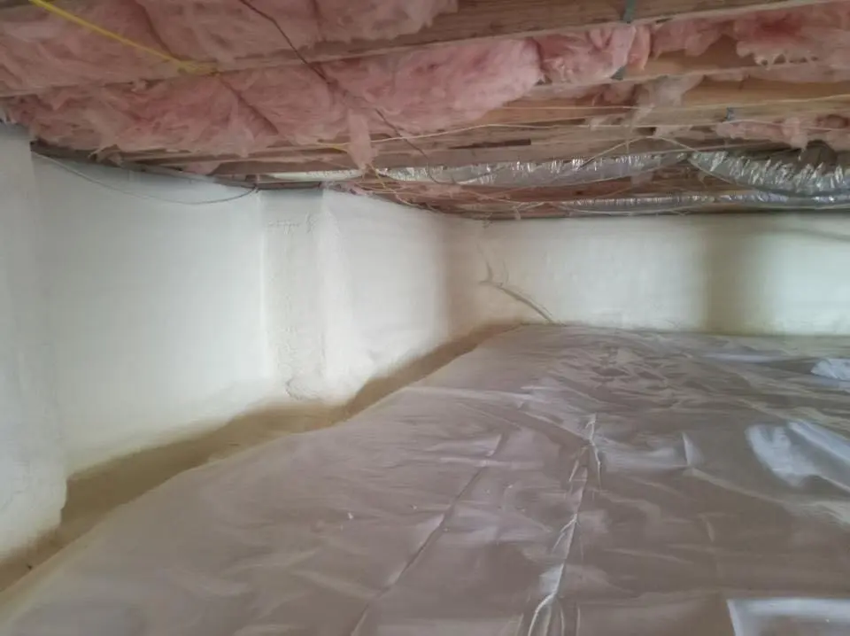 Crawl space encapsulation with closed-cell spray foam for Attic Insulation in Pacific Grove