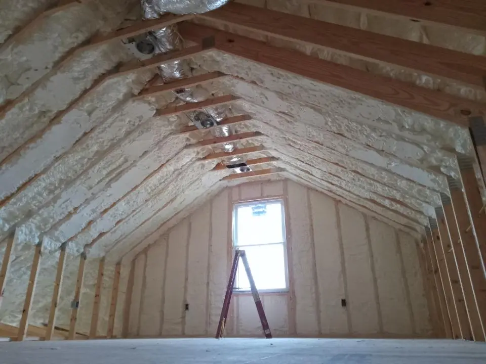Spray foam roofing application for Crawl Space Insulation project in Pacific Grove